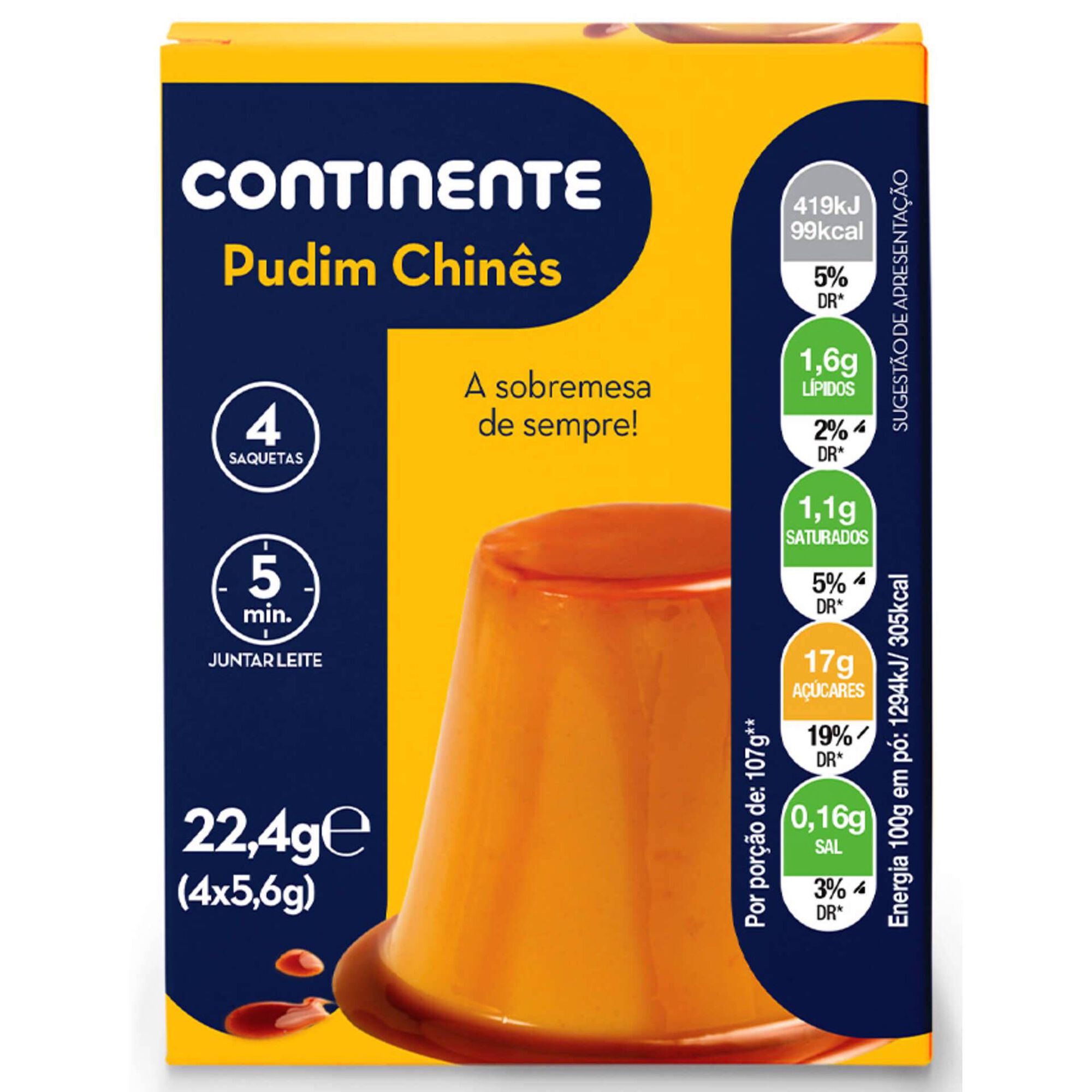 Preparado para Pudim Chinês