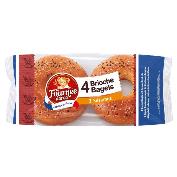Bagels Brioche com Sementes de Sésamo La Fournée Dorée