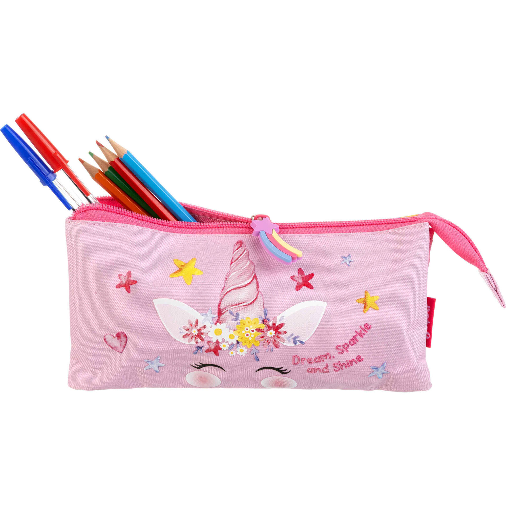 Estojo Triplo Rosa Unicorn Note!