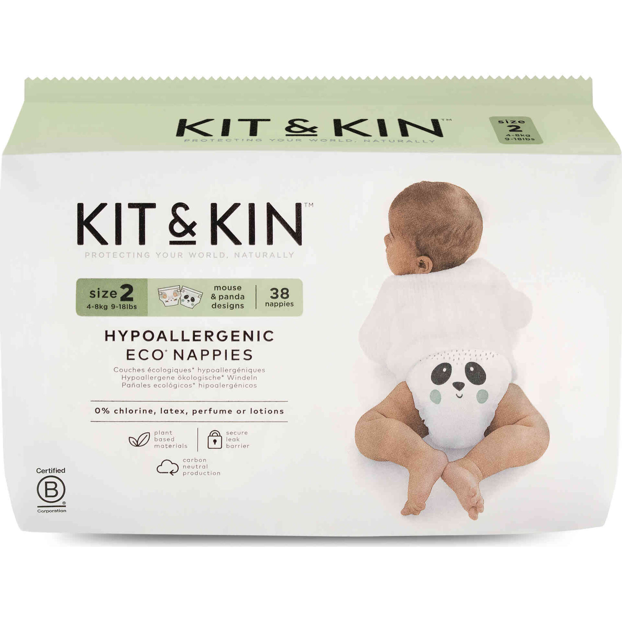 Fraldas Ecol&oacute;gicas 4-8kg T2 Kit&Kin