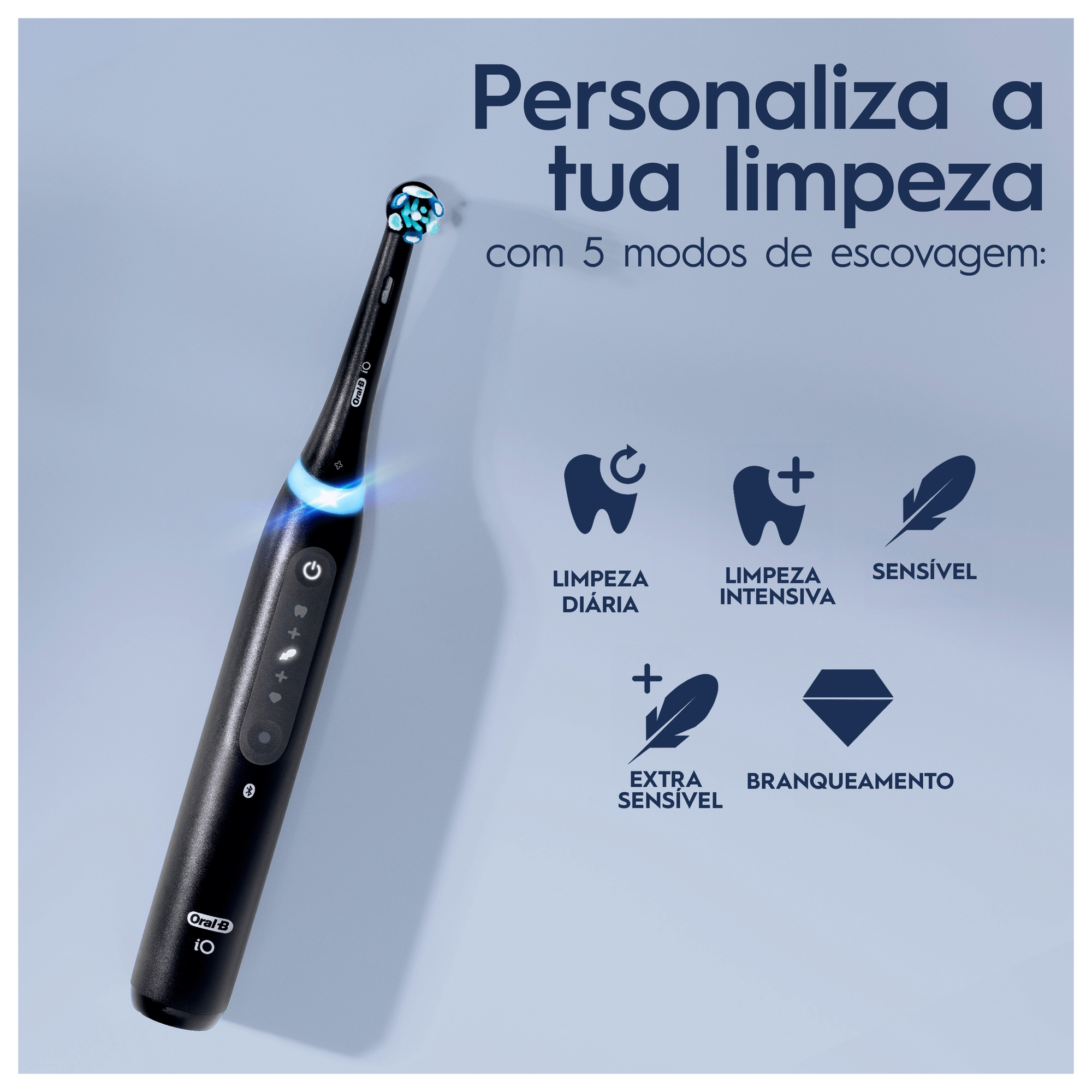 Escova de Dentes El&eacute;trica iO5 Preta Oral-B