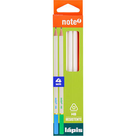 Conjunto 4 L&aacute;pis HB Triangular Resina Note!