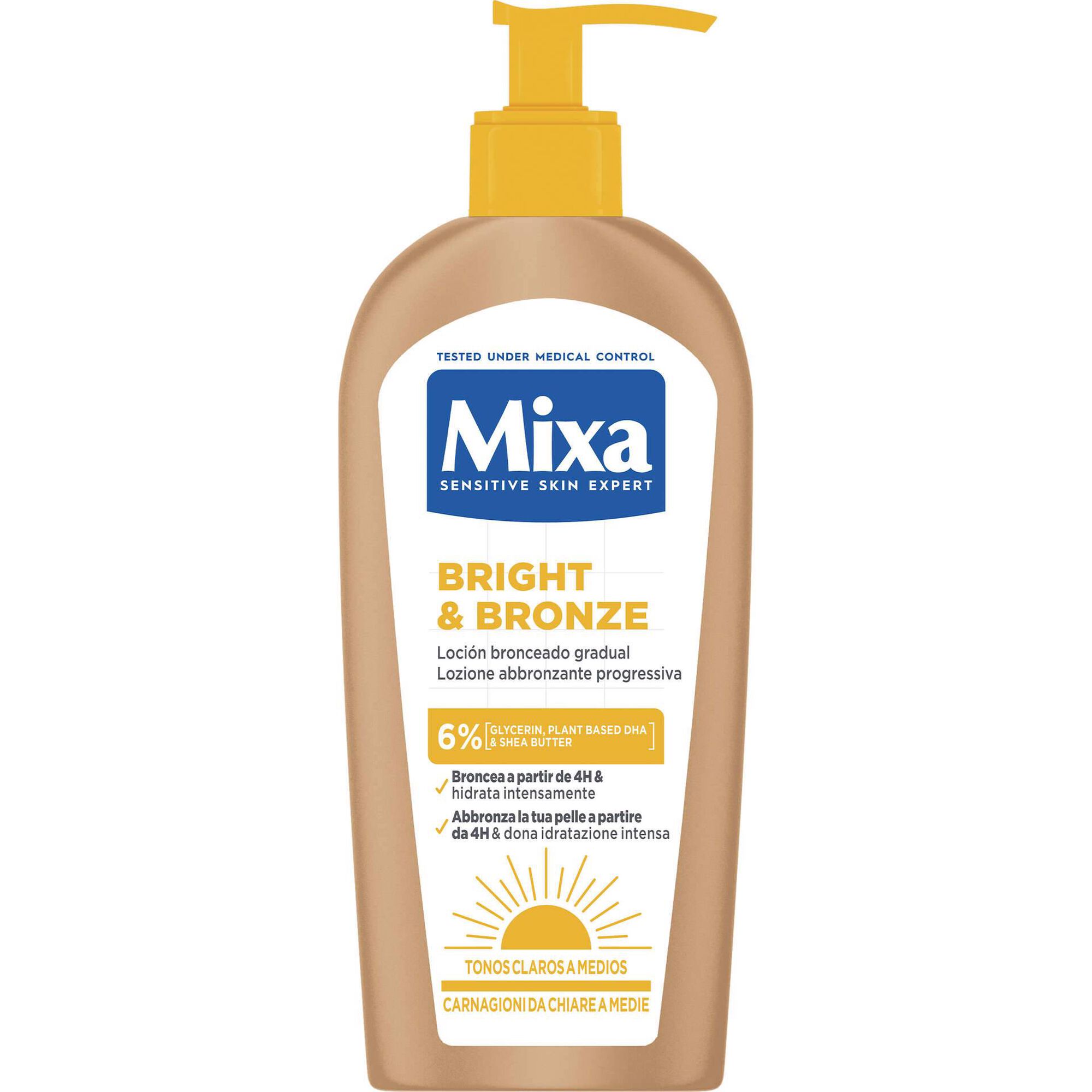 Lo&ccedil;&atilde;o Corpo Bright&Bronze Mixa