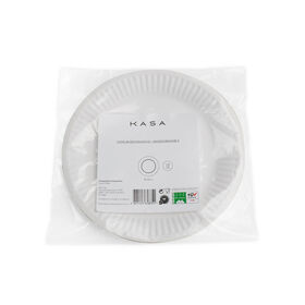 Conjunto 10 Pratos Sobremesa Papel Branco 18cm