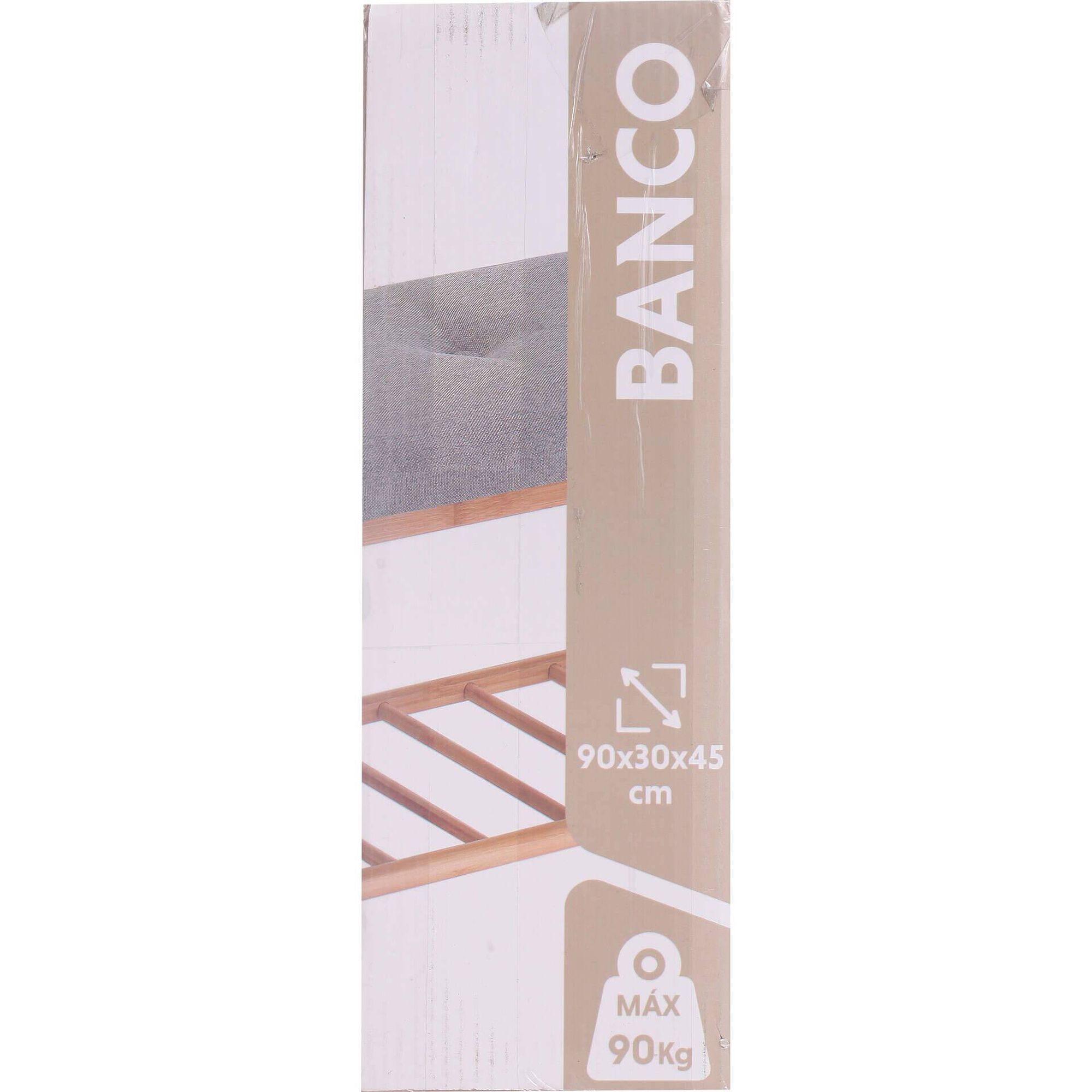 Banco de Arruma&ccedil;&atilde;o com Prateleira 90cm Bazar&atilde;o, , hi-res