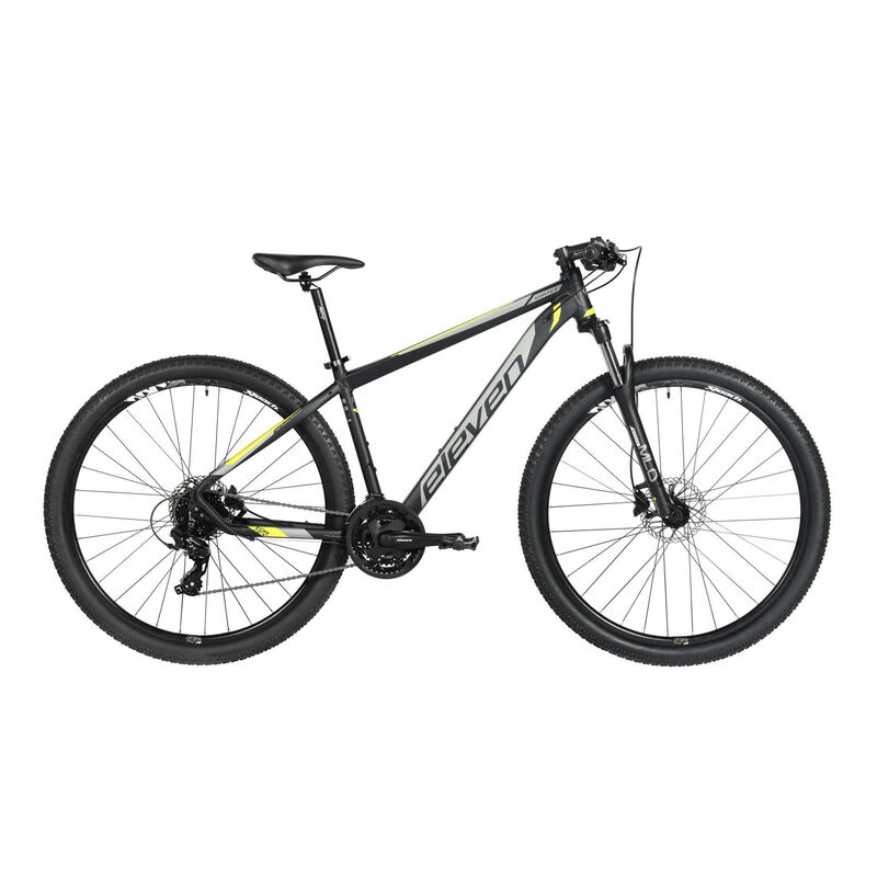 Bicicleta Adulto Vortex 1.0 Roda 27,5'' 24V Preta e Verde Tamanho S Eleven Sports