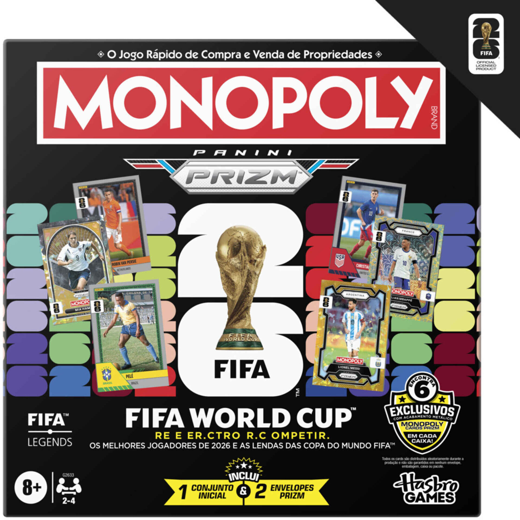 Monopoly - Jogo de Tabuleiro Panini Prizm FIFA World Cup