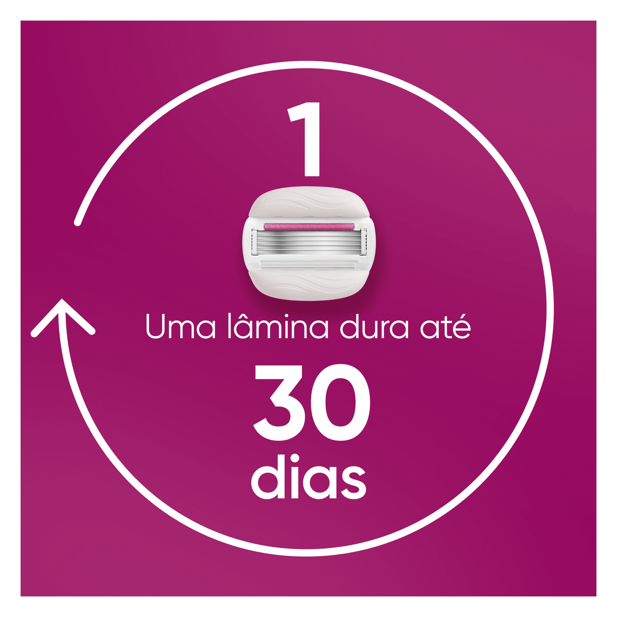 Máquina Depilatória Venus Pro Comfortglide Sugarberry com 1 Recarga