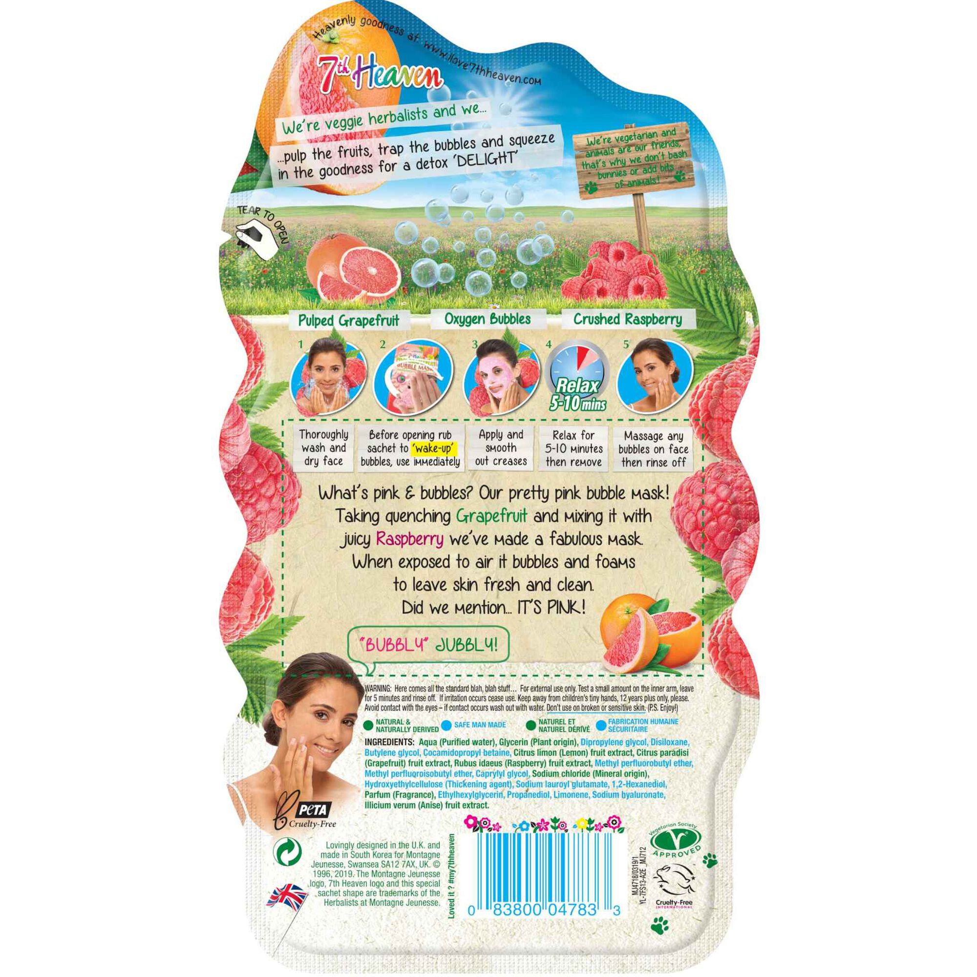 Máscara Facial Heaven Pink Oxygen