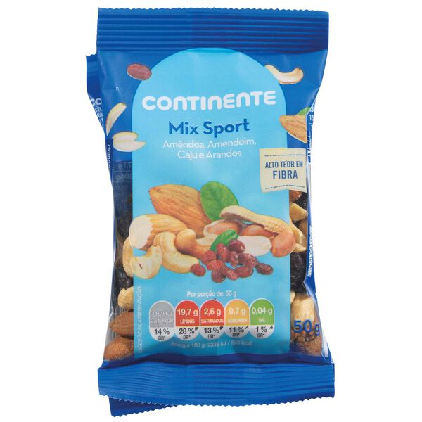 Mix Frutos Secos Sport Pack Poupança Continente