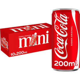 Refrigerante com G&aacute;s em Lata Mini Cola Coca-Cola
