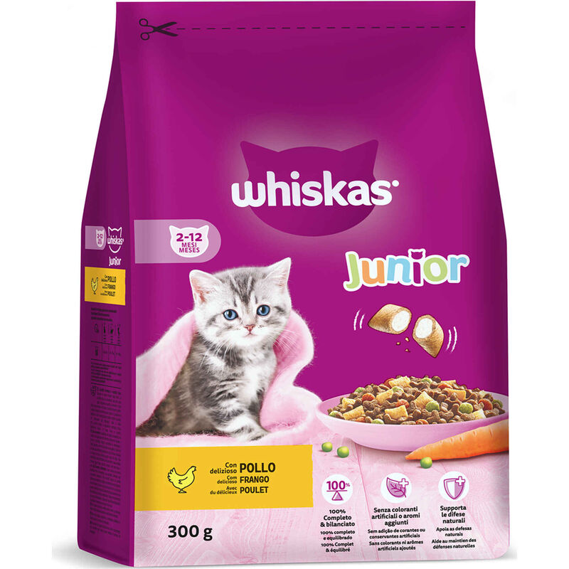 Whiskas Ração para Gato Júnior Frango Whiskas