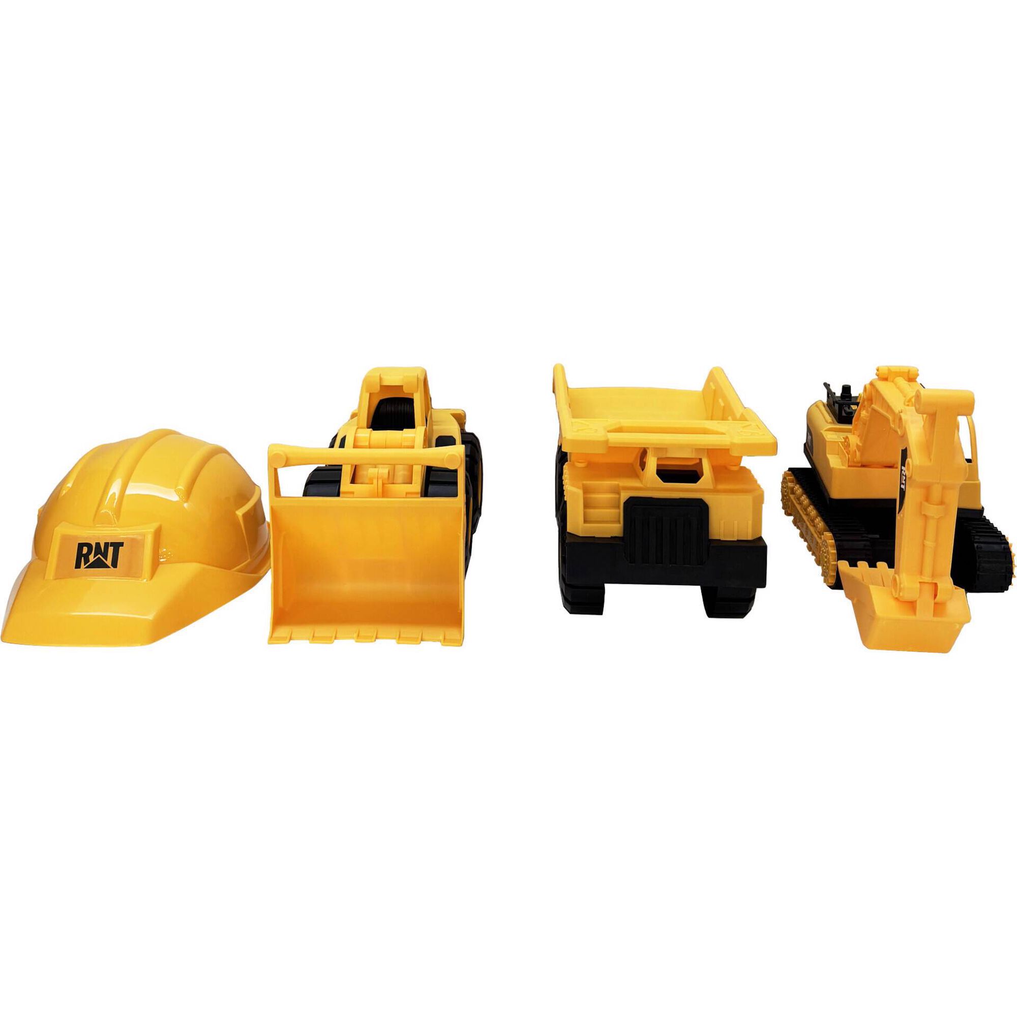 Zoko Speed Wheels - Conjunto 3 Ve&iacute;culos de Constru&ccedil;&atilde;o com Capacete e Ferramentas
