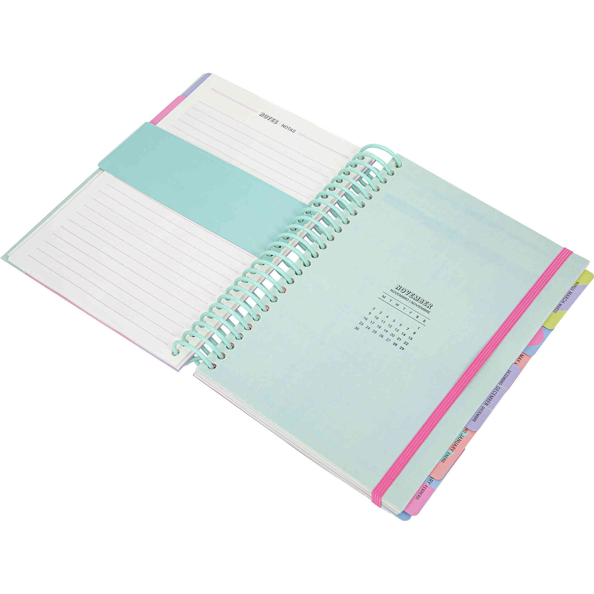 Agenda Escolar 26/27 A5 Espiral Pink Vibes Mayfair