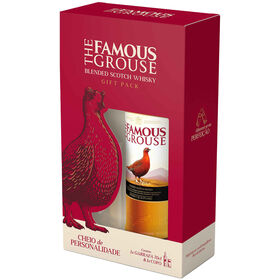 Whisky Scotch The Famous Grouse com copo