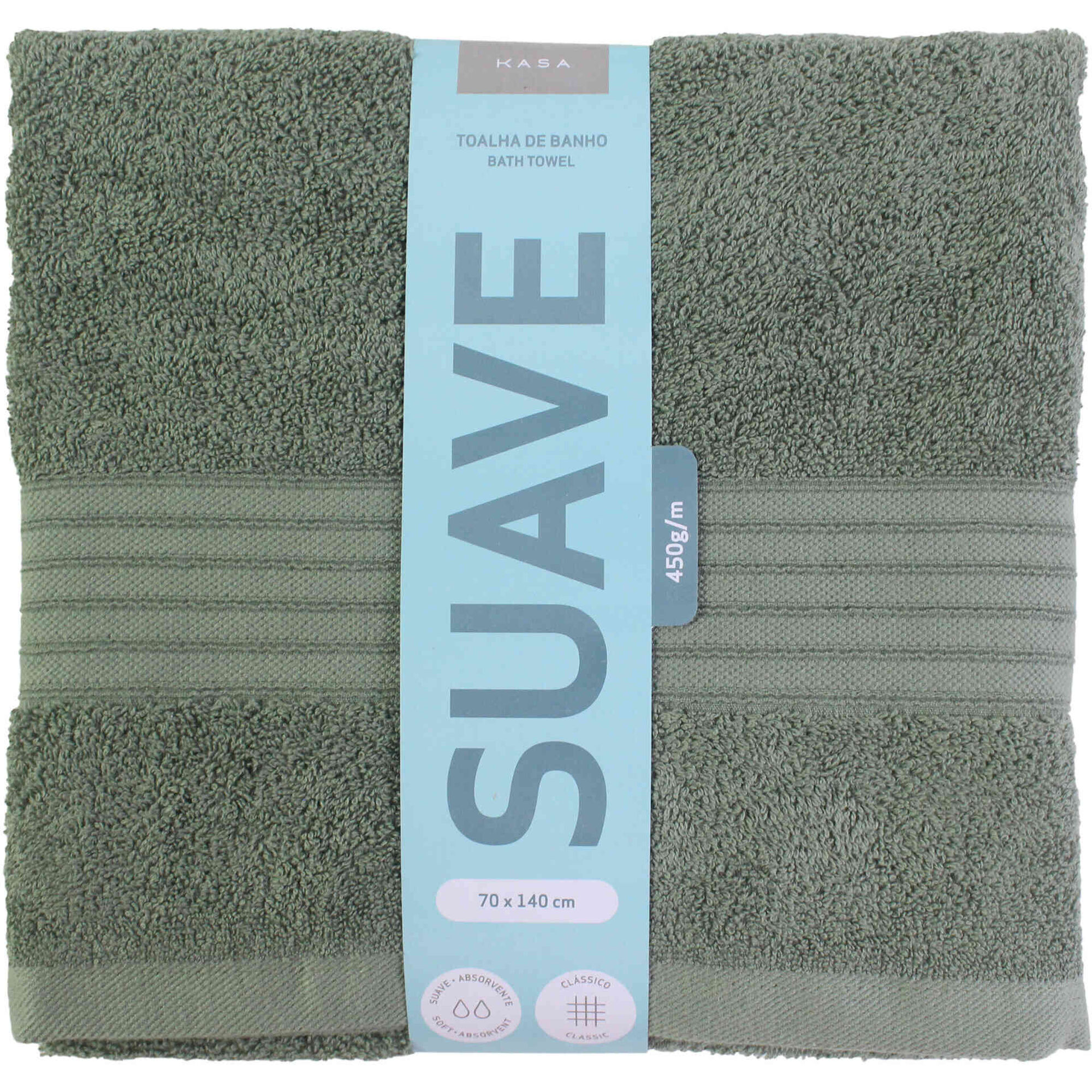 Toalha Banho Suave Verde Kasa