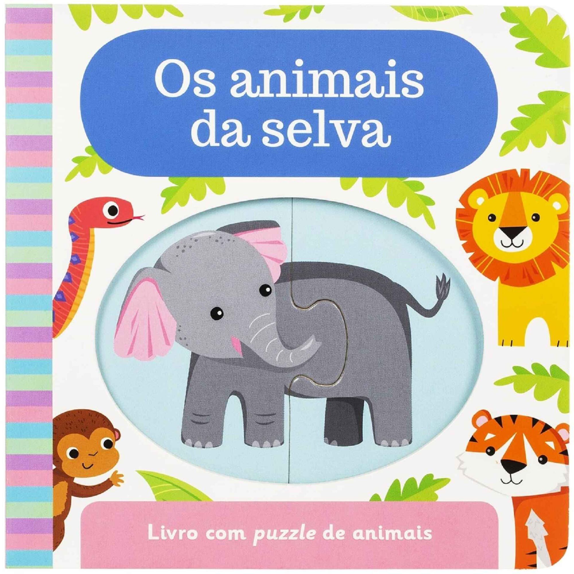 Livro Puzzle - Os Animais da Selva Livro Puzzle - Os Animais da Selva