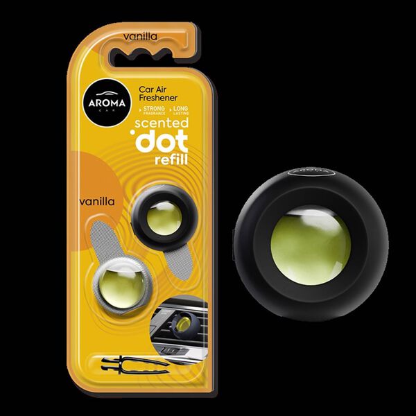 Ambientador Auto Encaixar Gel e Recarga Baunilha Aroma Car