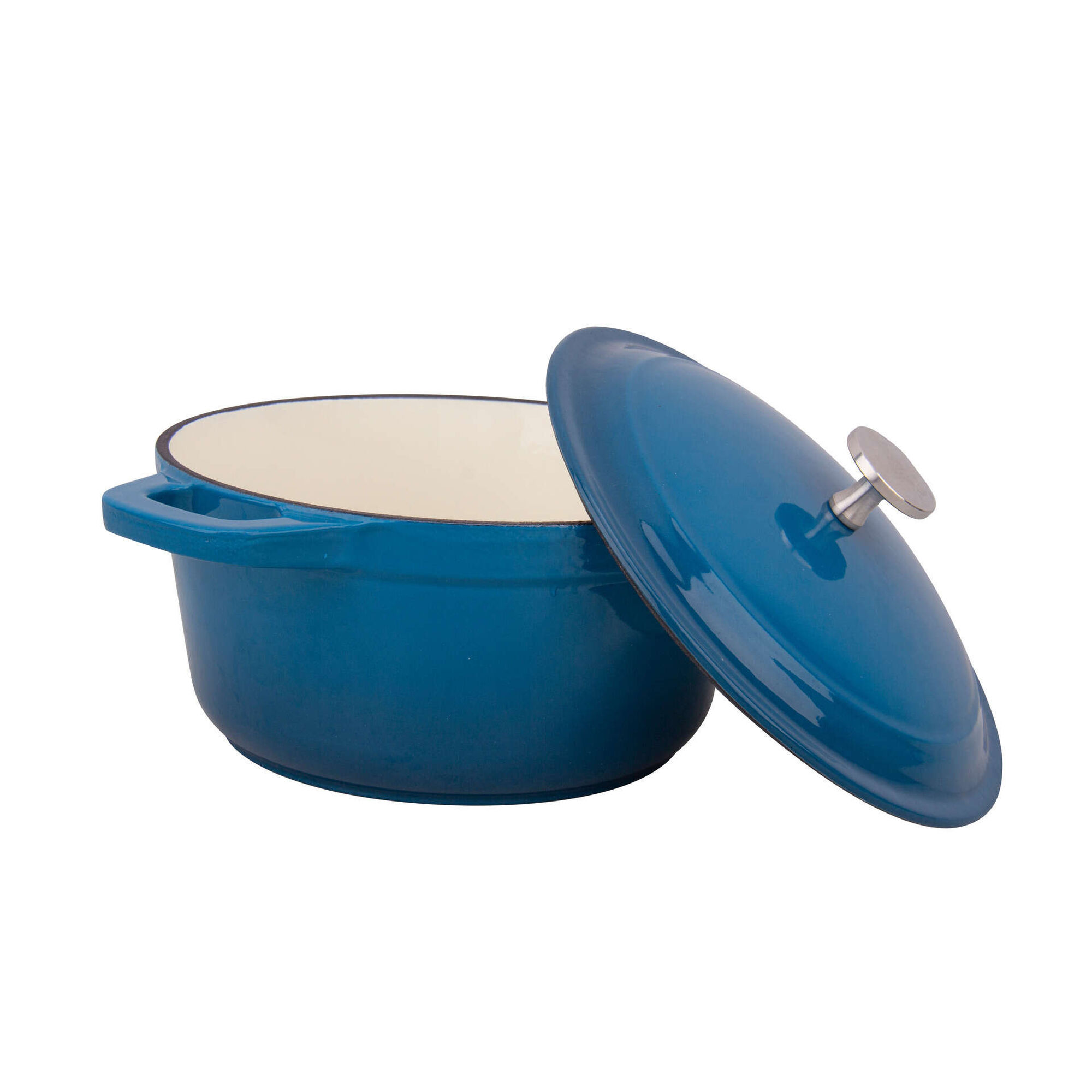 Ca&ccedil;arola Ferro Fundido 20cm Azul Kasa