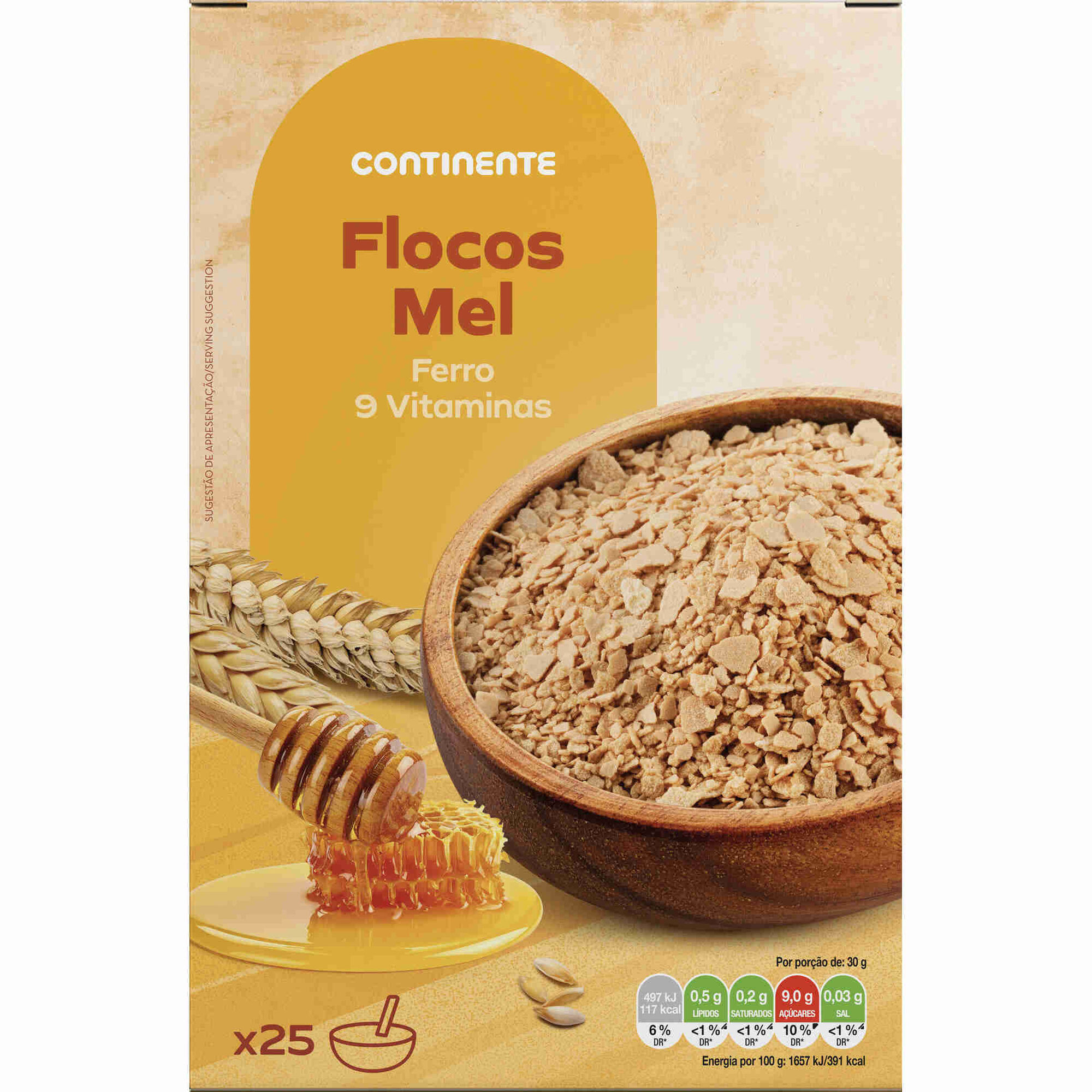 Flocos de Cereais com Mel&nbsp;+3A Continente