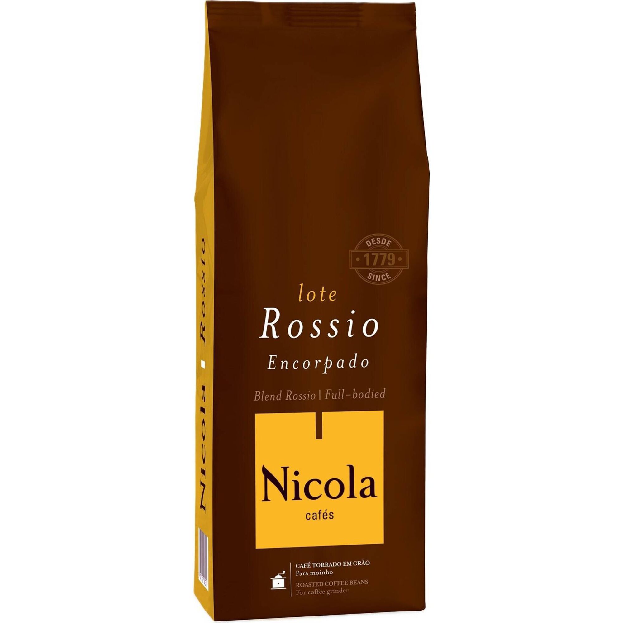 Caf&eacute; em Gr&atilde;o Torrado Lote Rossio Encorpado Nicola