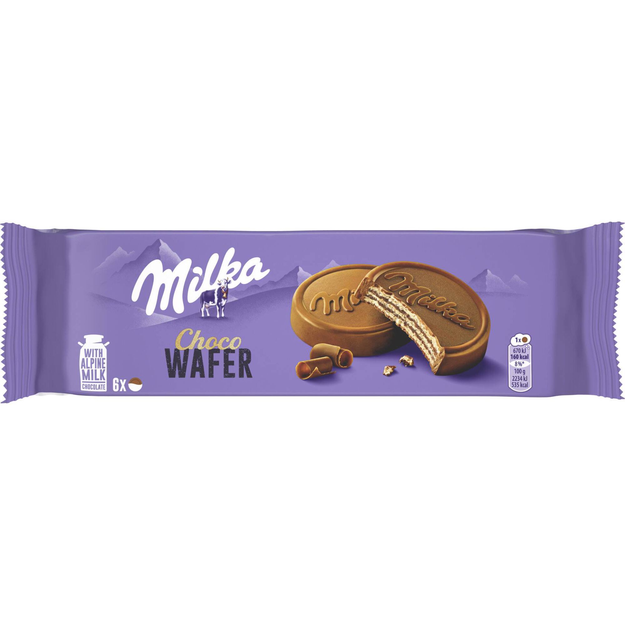 Bolachas Wafers de Chocolate de Leite