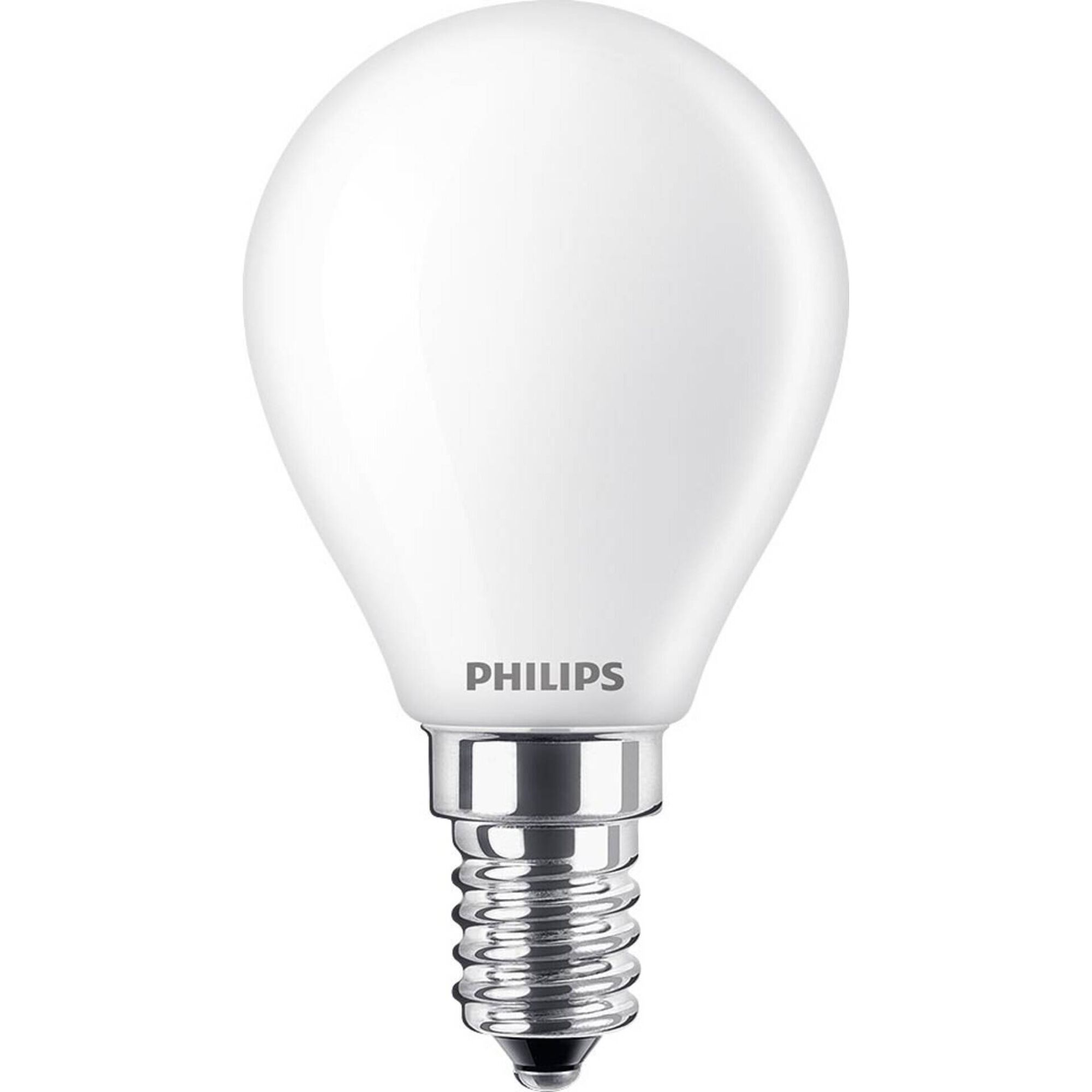 L&acirc;mpada Led Esf&eacute;rica E14 UE 2700K 40W Philips