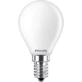 L&acirc;mpada Led Esf&eacute;rica E14 UE 2700K 40W Philips