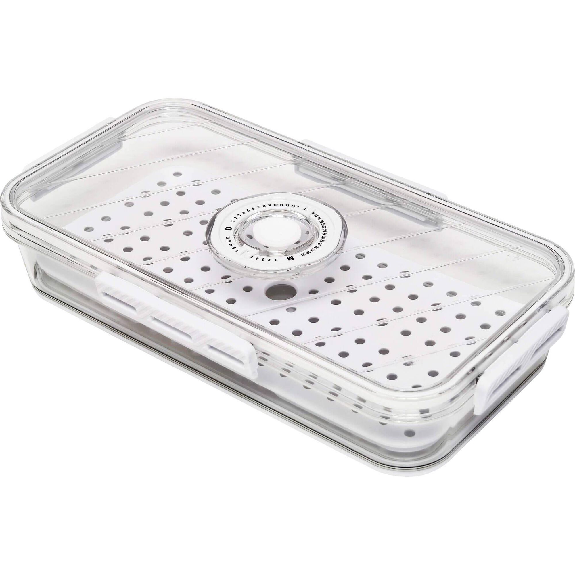 Caixa Organiza&ccedil;&atilde;o 1,5L com Lock para Frigor&iacute;fico Kasa