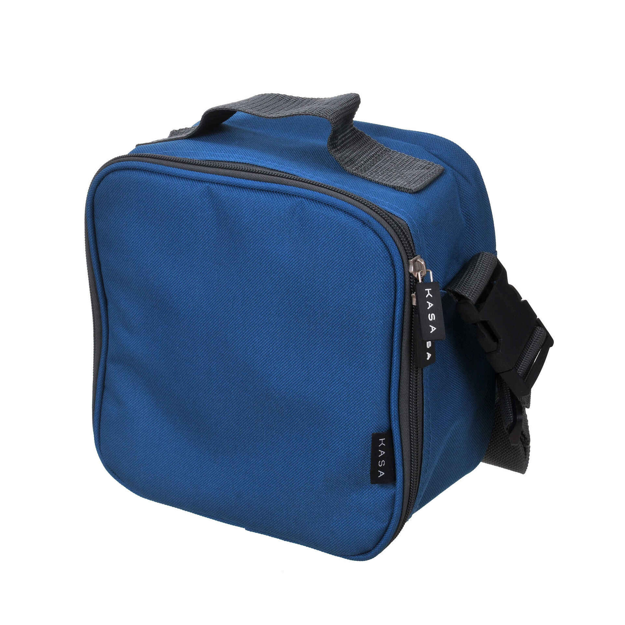 Conjunto Saco T&eacute;rmico Tiracolo e 4 Caixas Azul 4 My Lunch Kasa