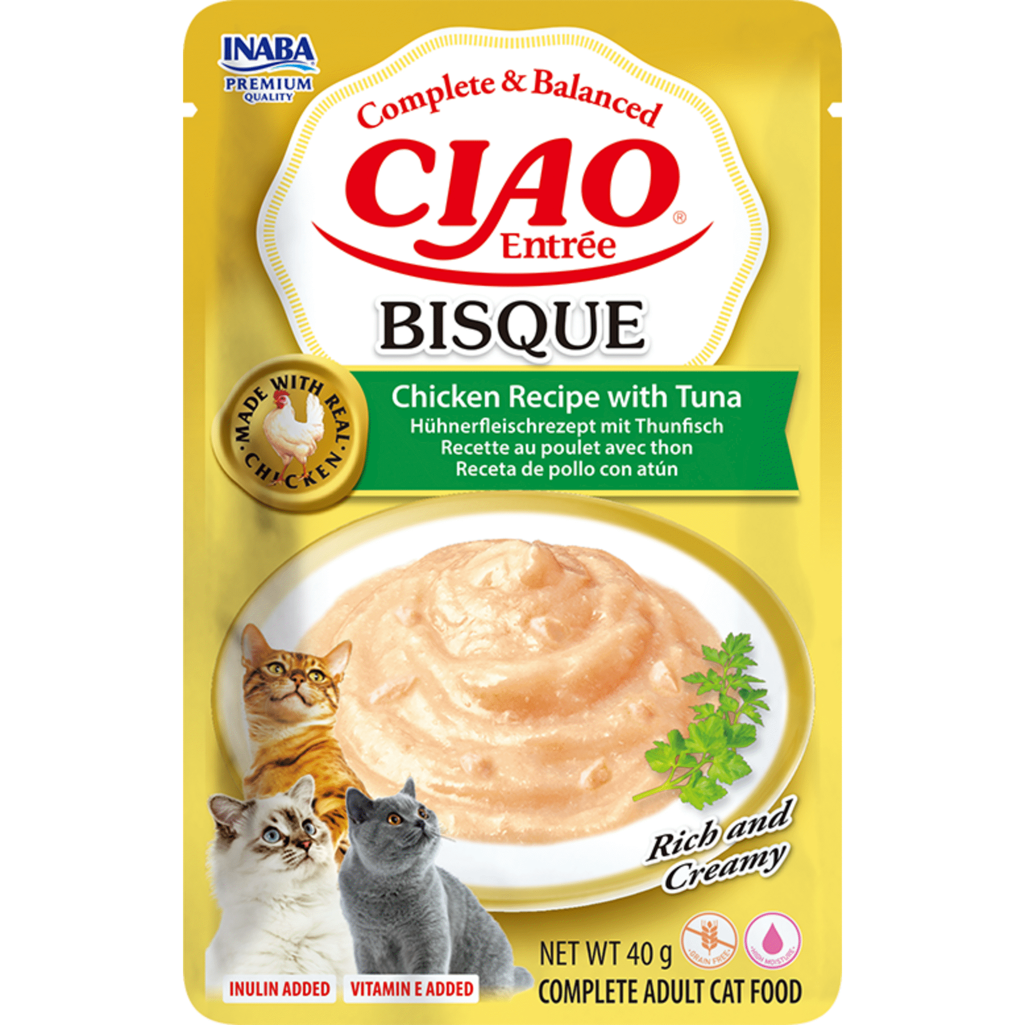 Snack para Gato Adulto Atum Ciao Bisque