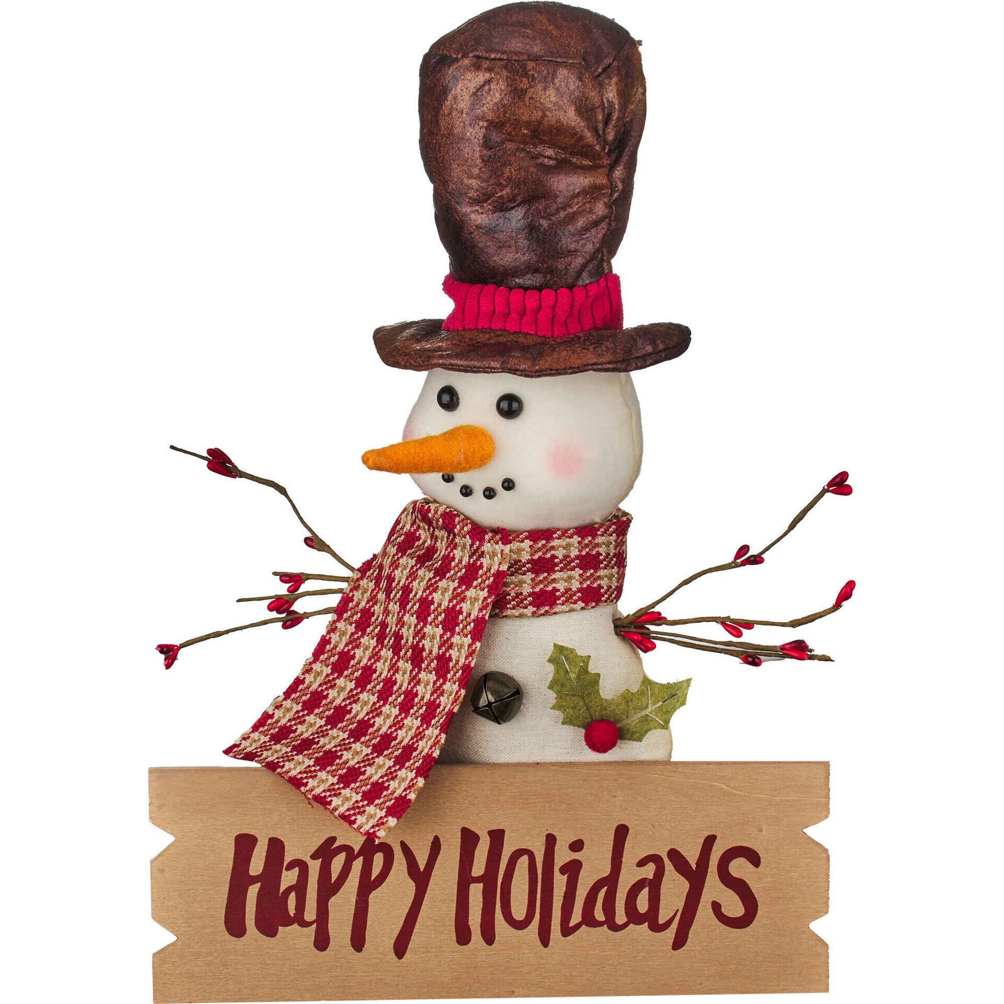 Boneco de Neve Pendurar Happy Holidays