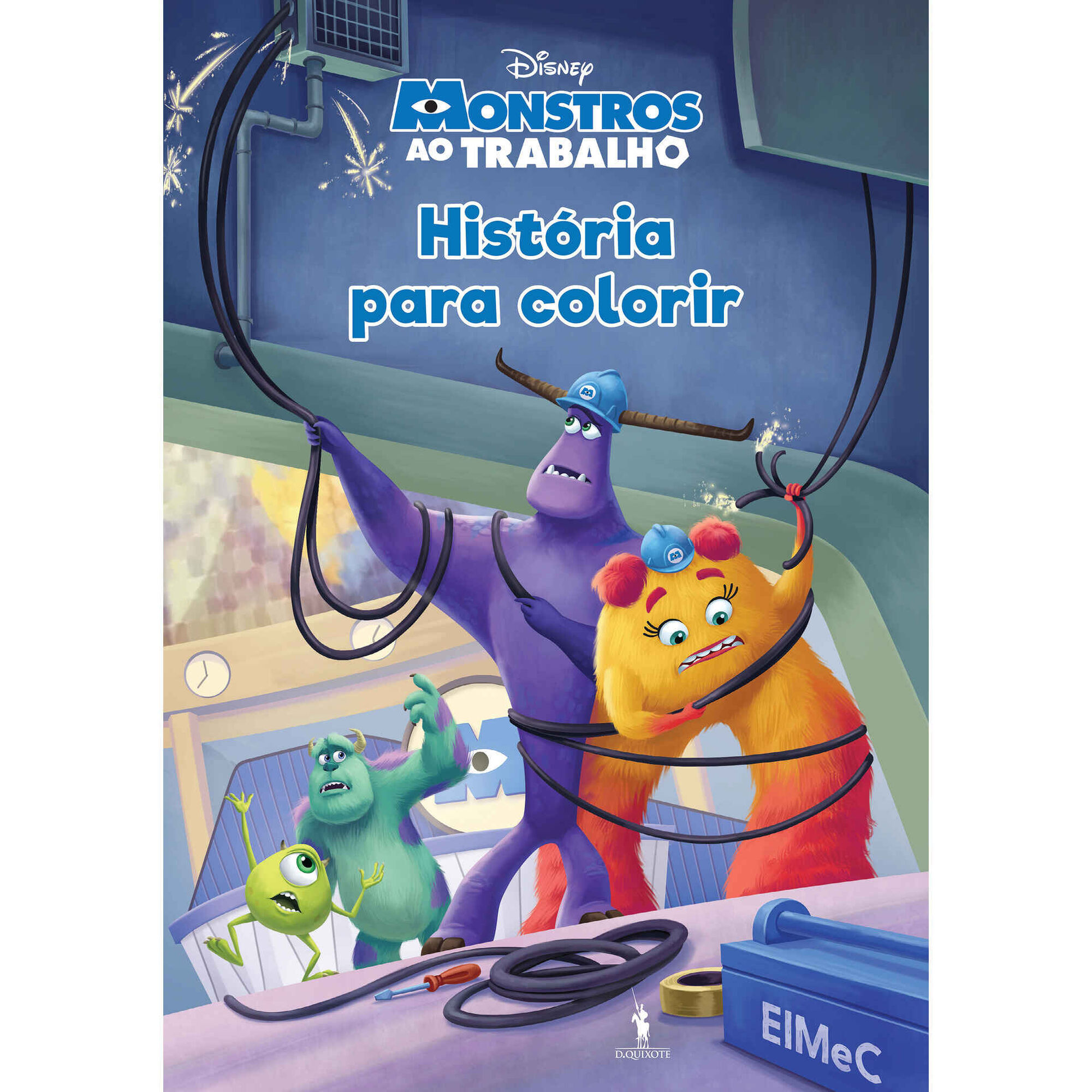 Monstros ao Trabalho - História para Colorir