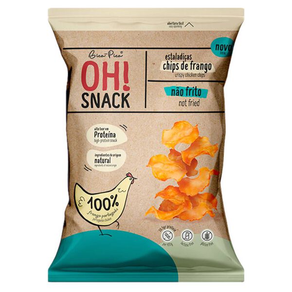 Snacks Chips de Frango Bica Pica OhSnack!