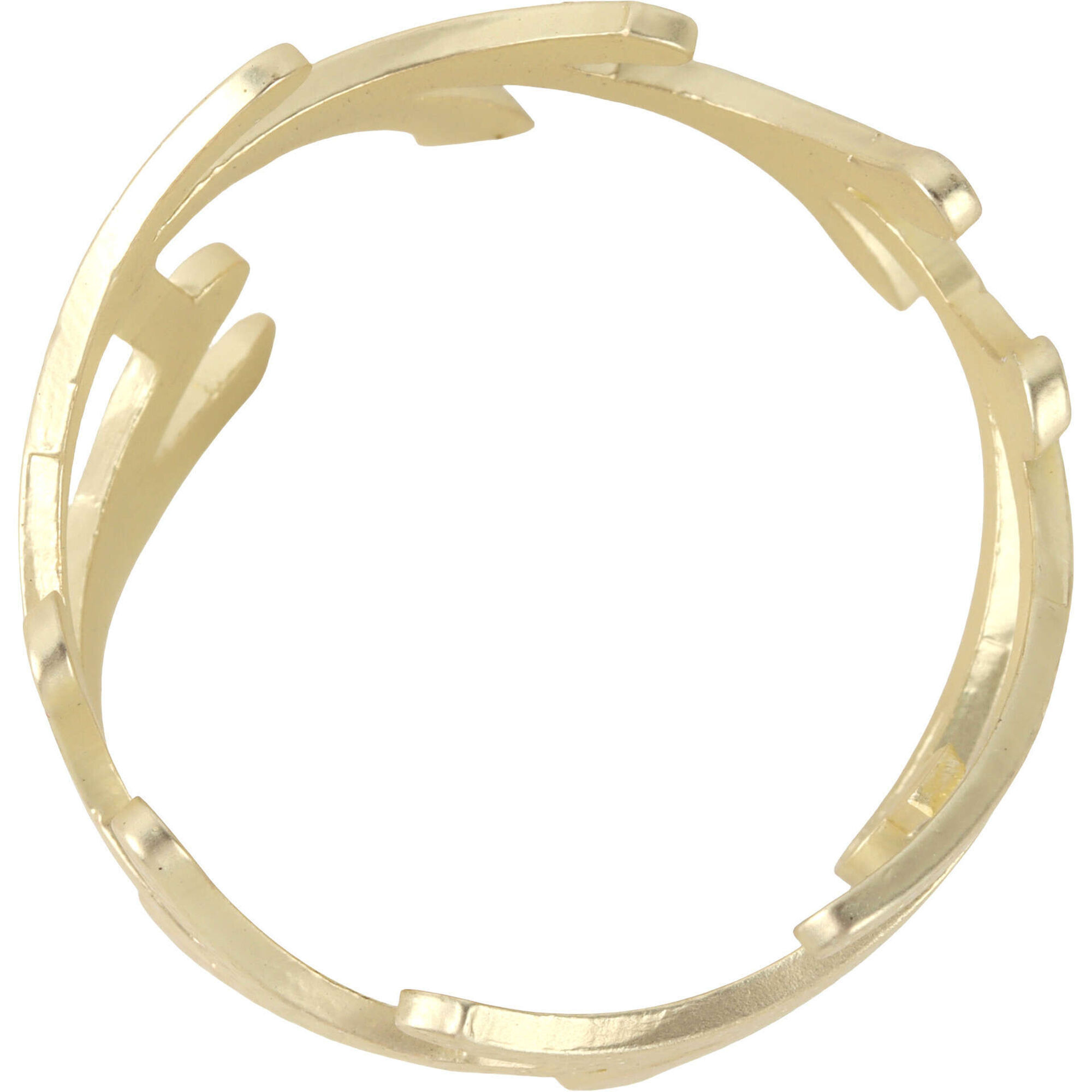 Argola Guardanapo Dourada Coroa