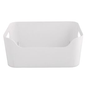 Cesto Arruma&ccedil;&atilde;o Pl&aacute;stico 2,2L Branco Kasa