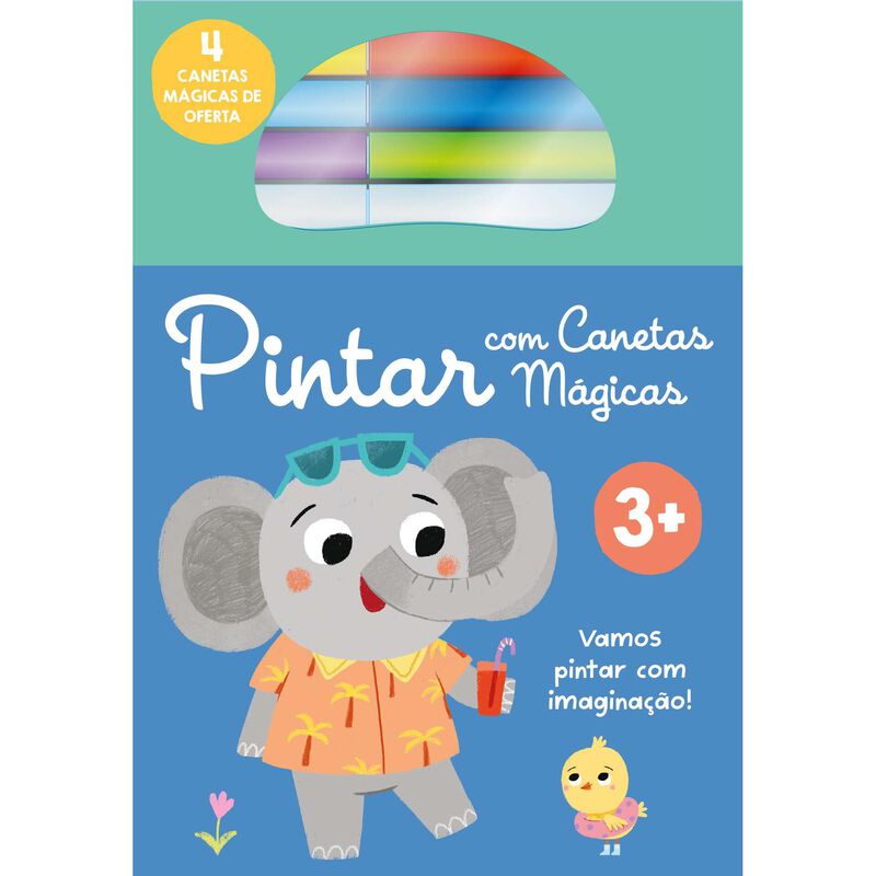 Pintar com Canetas Mágicas - Elefante 3+ de Yoyo Books