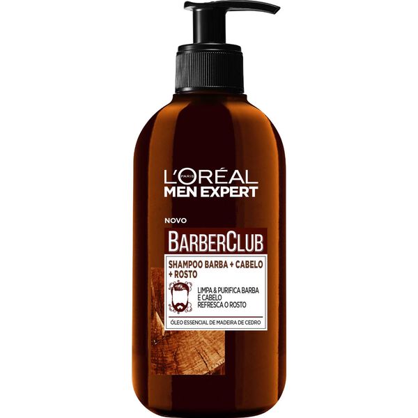 Champô Cabelo, Barba e Rosto Barber Club LOréal Paris Men Expert
