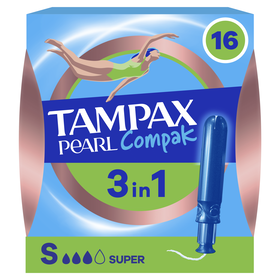 Tamp&otilde;es Pearl Compak Super Com Aplicador Tampax