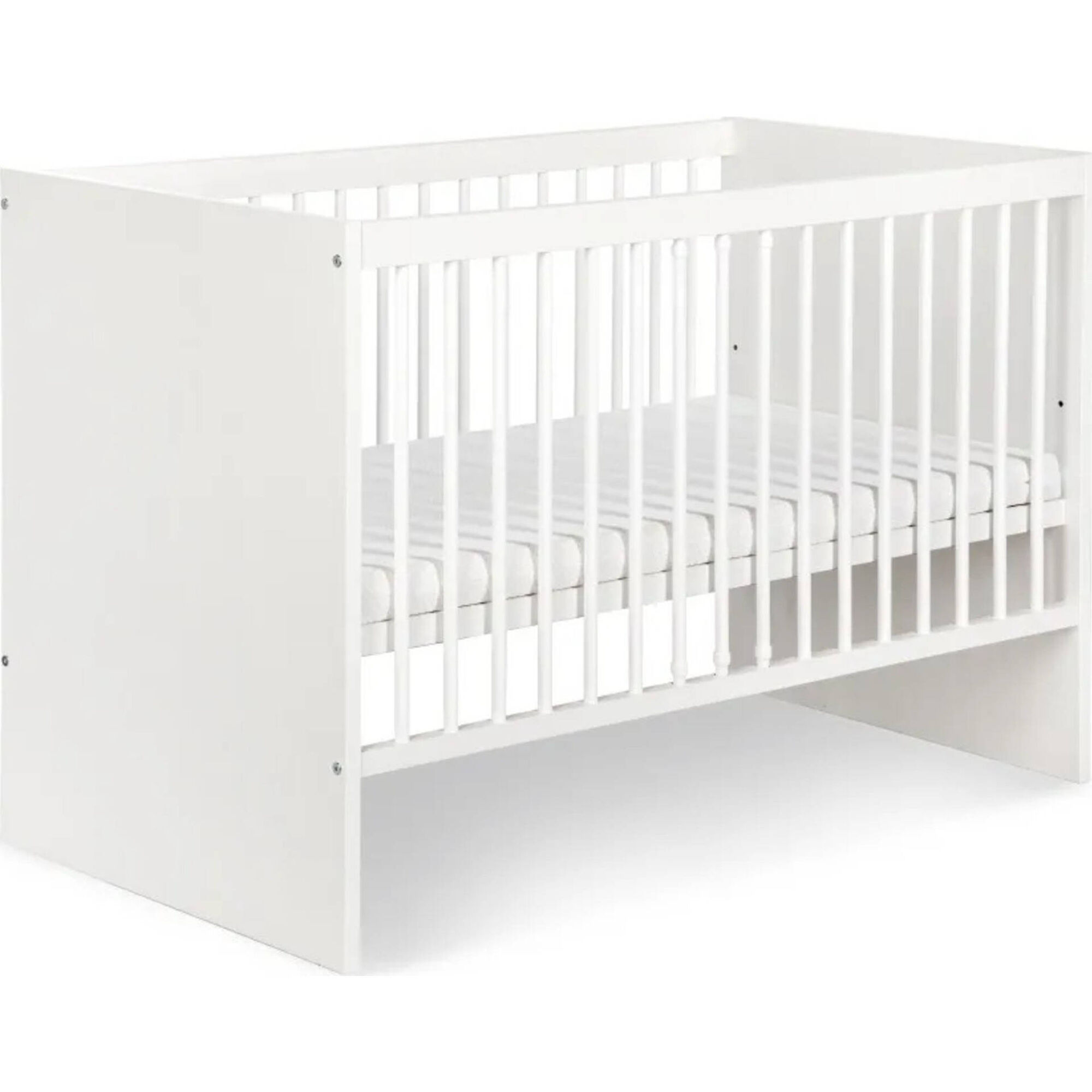 Cama de Grades 140x70cm Madeira Branca Dalia Twinko
