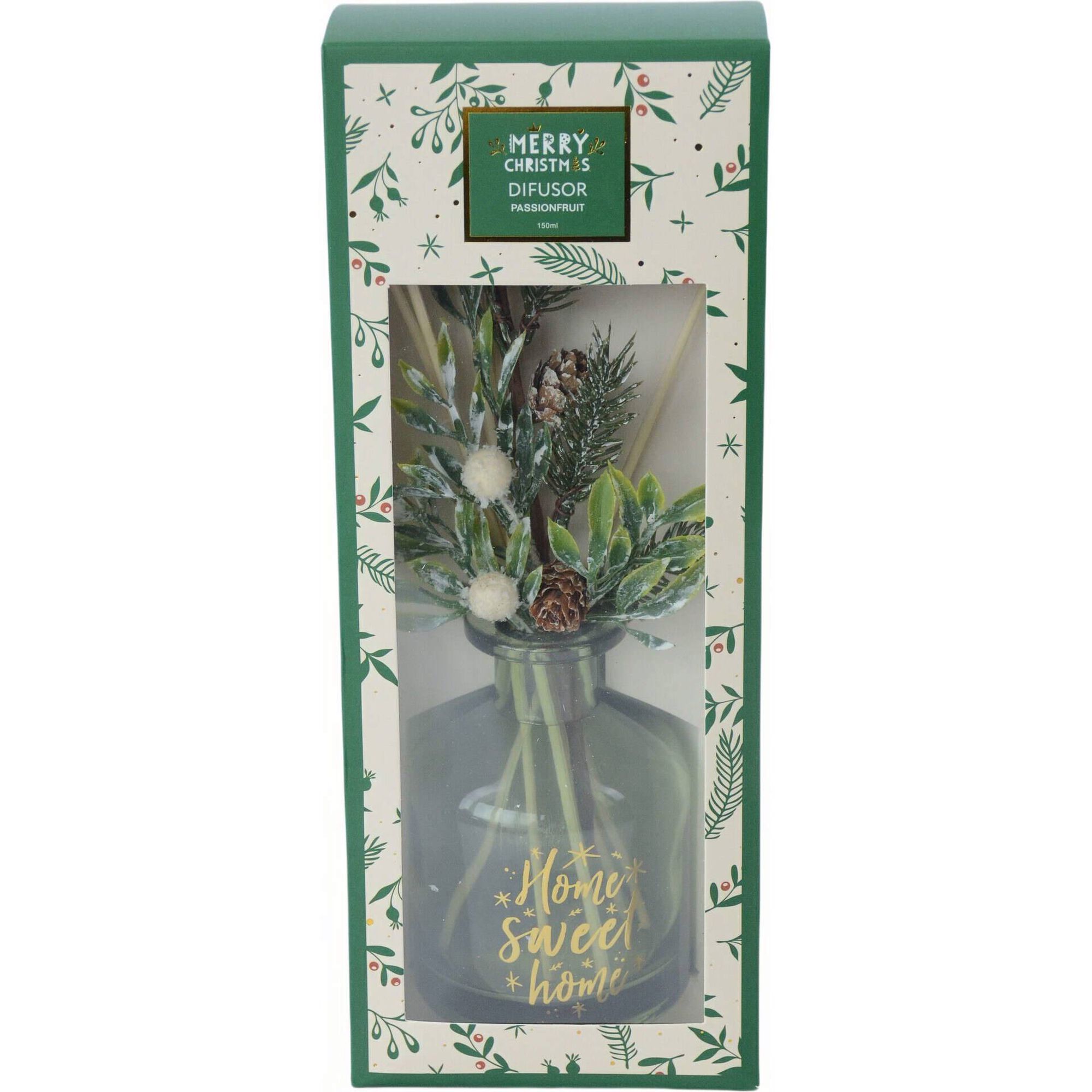 Difusor Verde 150ml com Azevinho