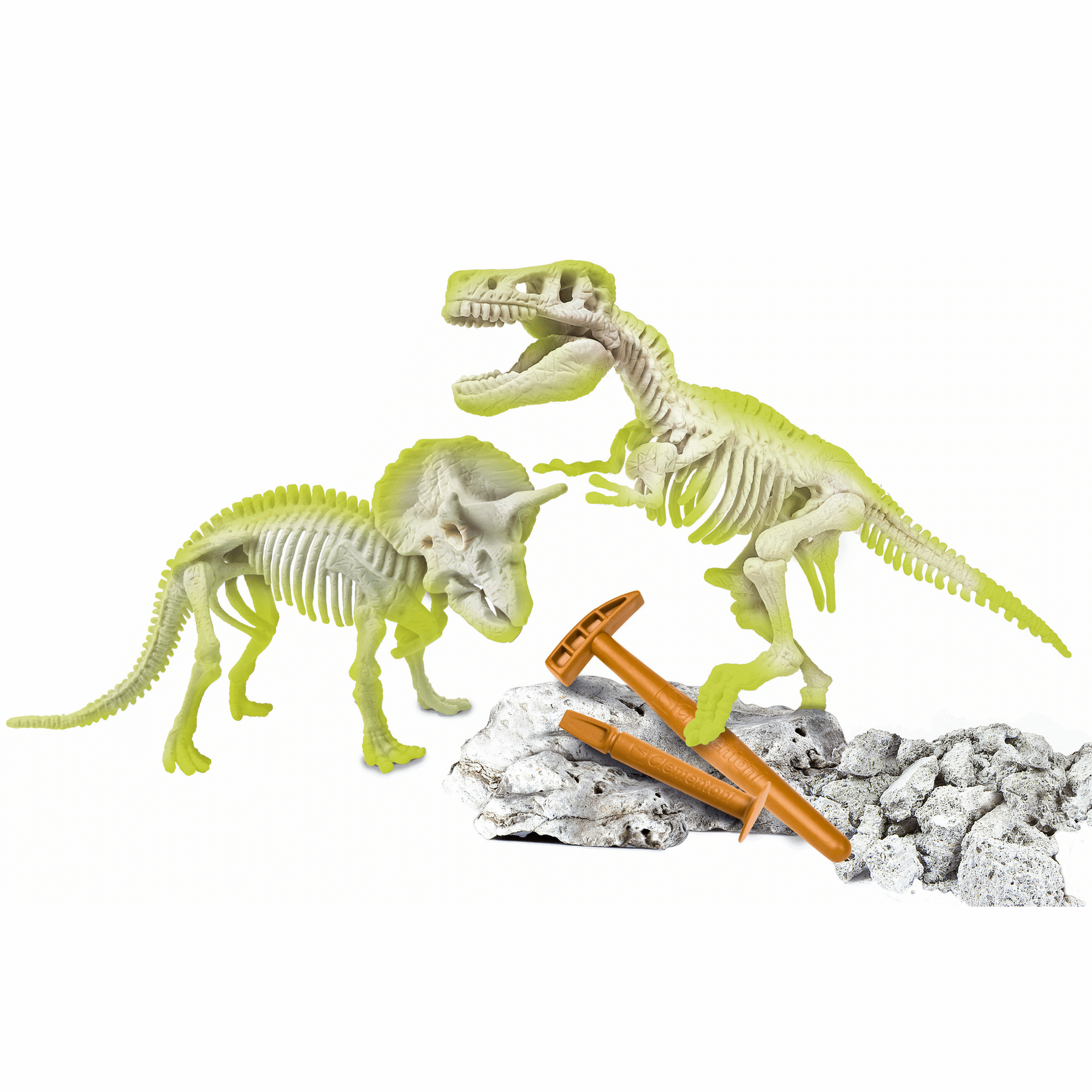 Kit Arqueologia - Tiranossauro Rex + Triceratops