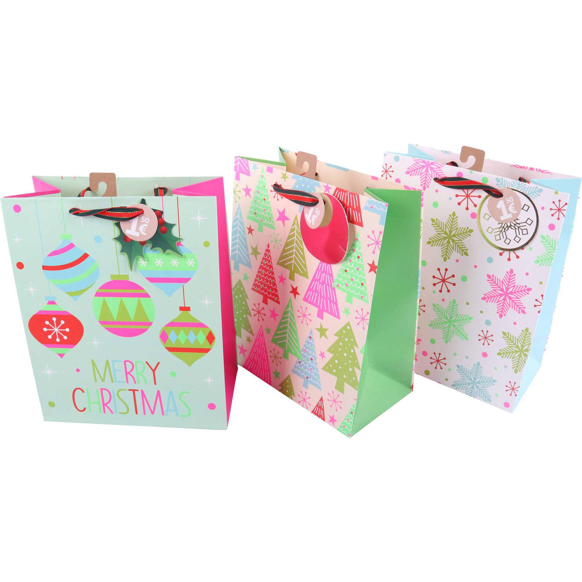 Saco para Presentes Happy Christmas M (vários modelos)