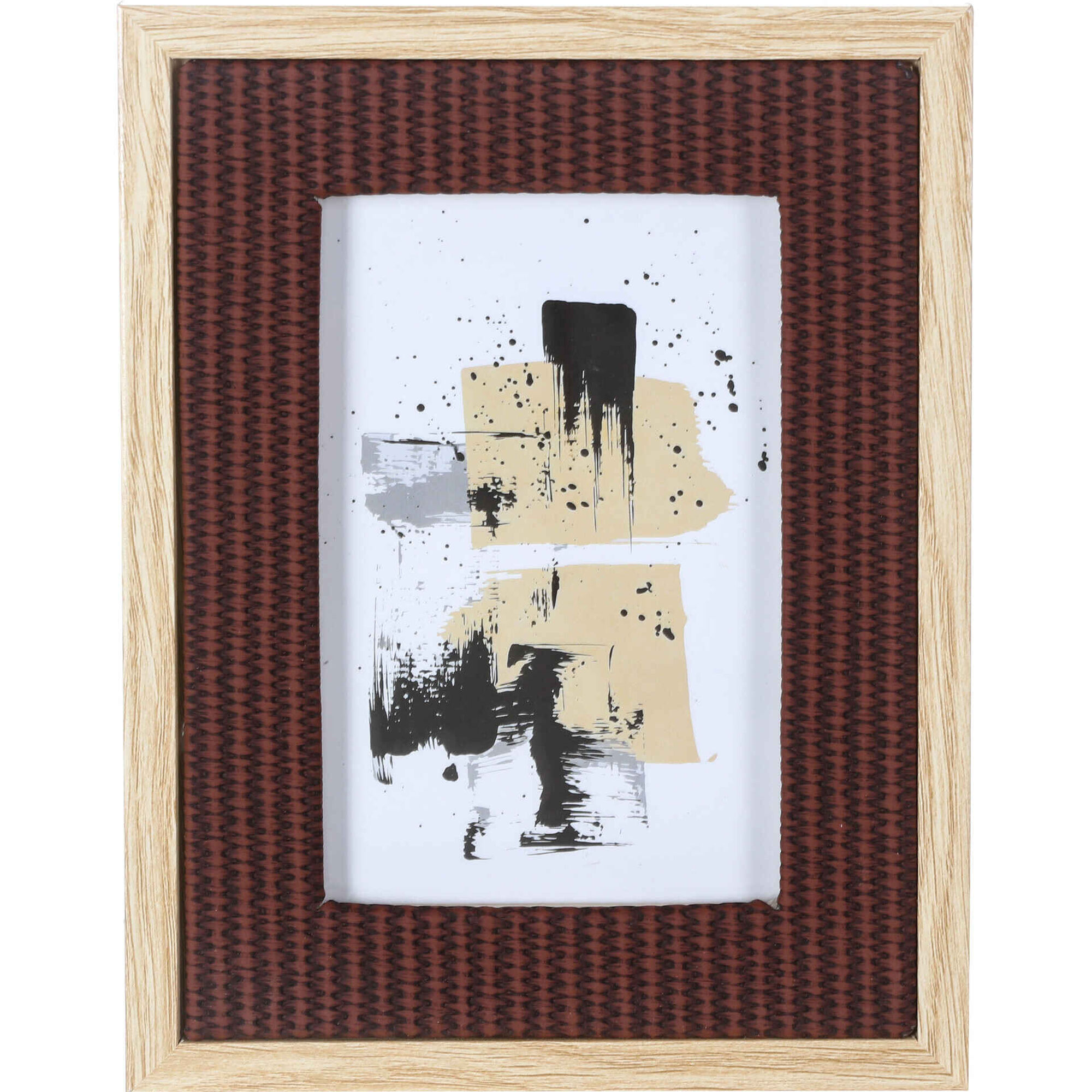 Moldura Palhinha 10x15cm Castanho Kasa