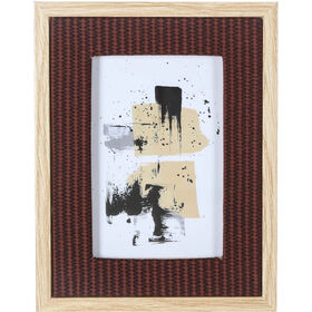 Moldura Palhinha 10x15cm Castanho Kasa