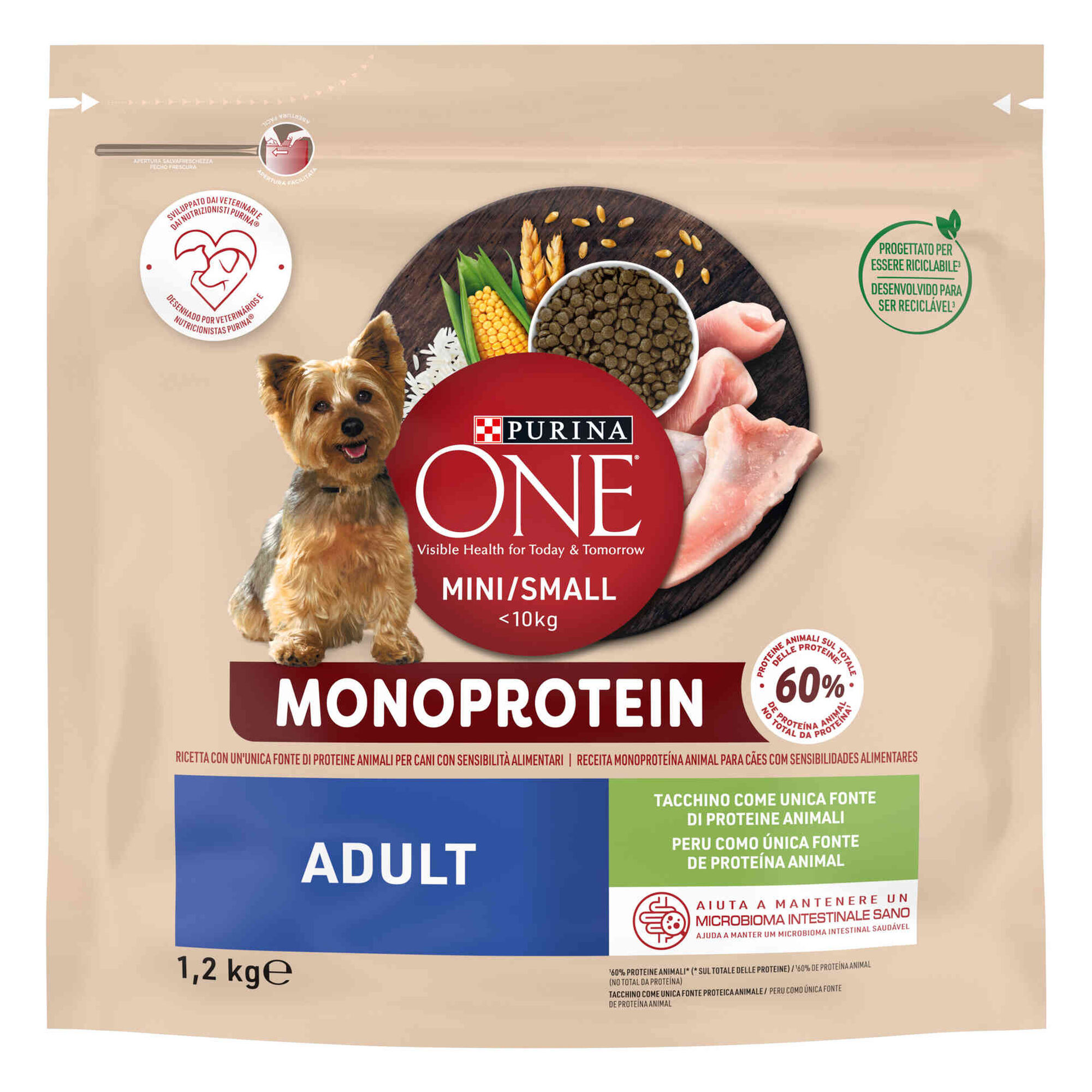 Ra&ccedil;&atilde;o para C&atilde;o Adulto Monoprote&iacute;na Purina One Mini