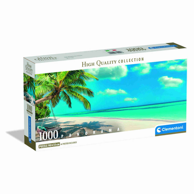 Clementoni - Puzzle Panorama Swinging By The Ocean 1000 Peças