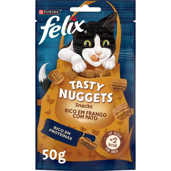 Snack para Gato Nuggets Frango e Pato Purina Felix