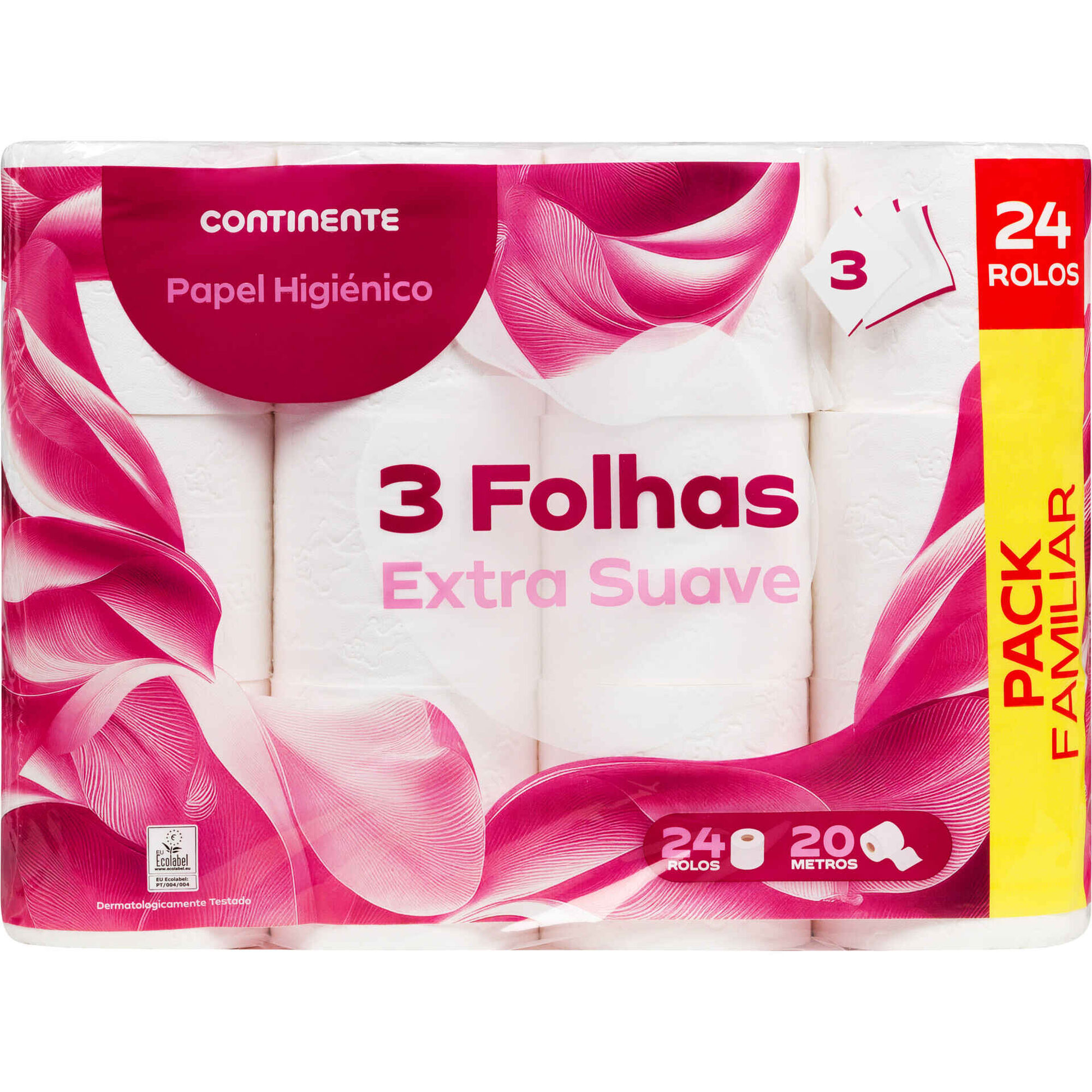 Papel Higi&eacute;nico 3 Folhas Extra Suave Continente