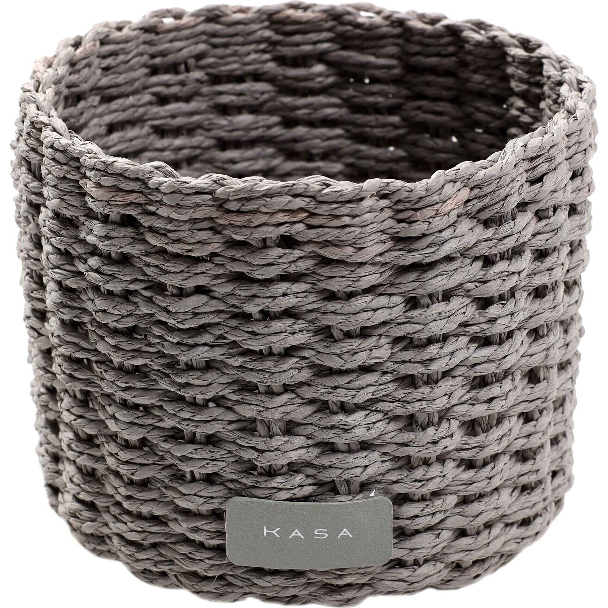 Cesto WC Redondo Cinza Claro